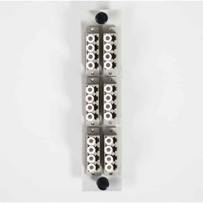 LC 24 Pack Single Mode Loaded Adapter Plate Beige
