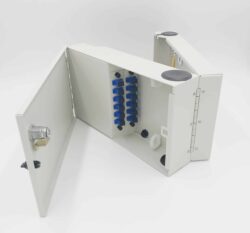 12 Port Tri-Fold Wall Mount w/2×6 SC Adapter Plates