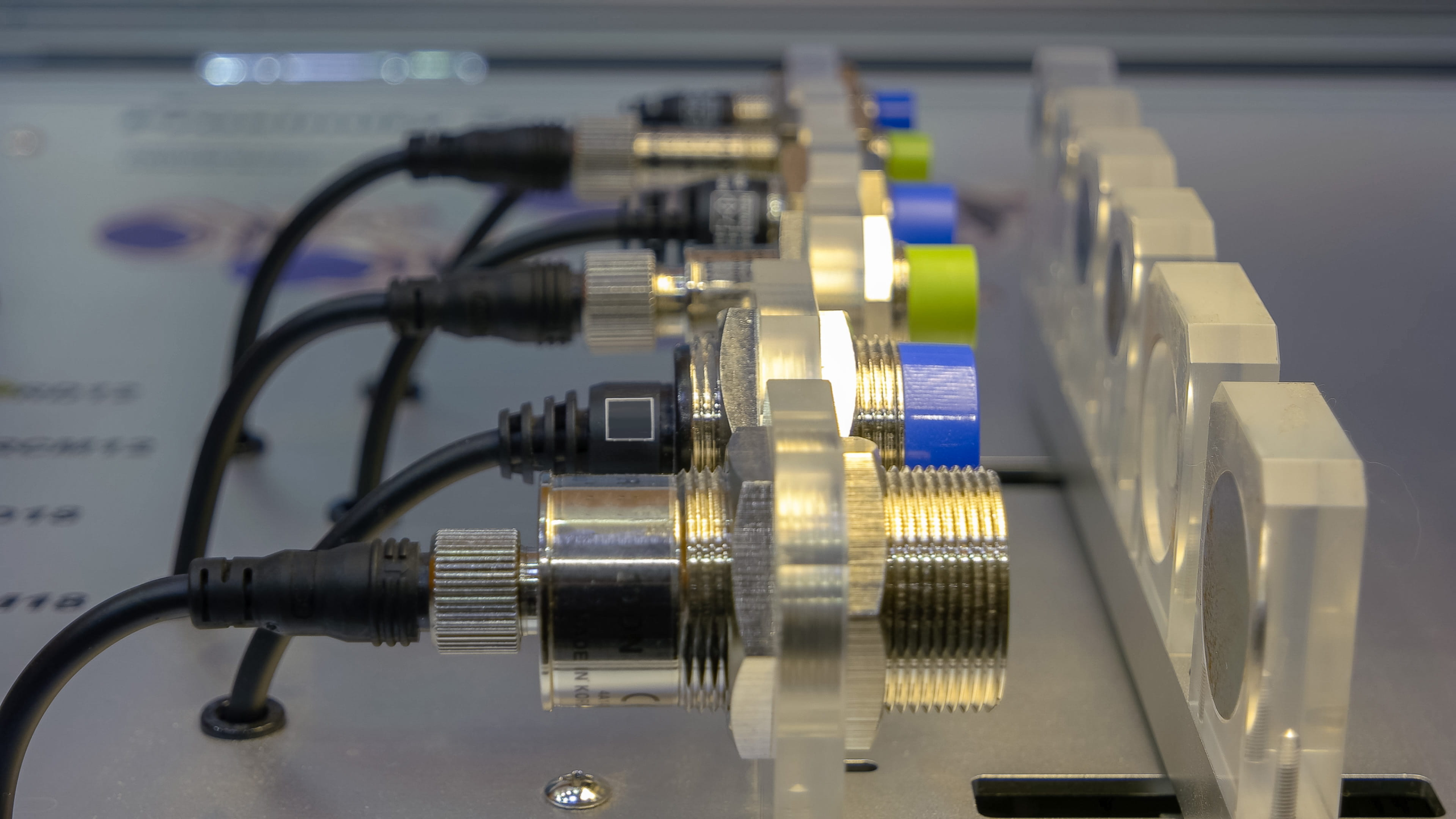 Modern working metallic manufacture industrial machine.