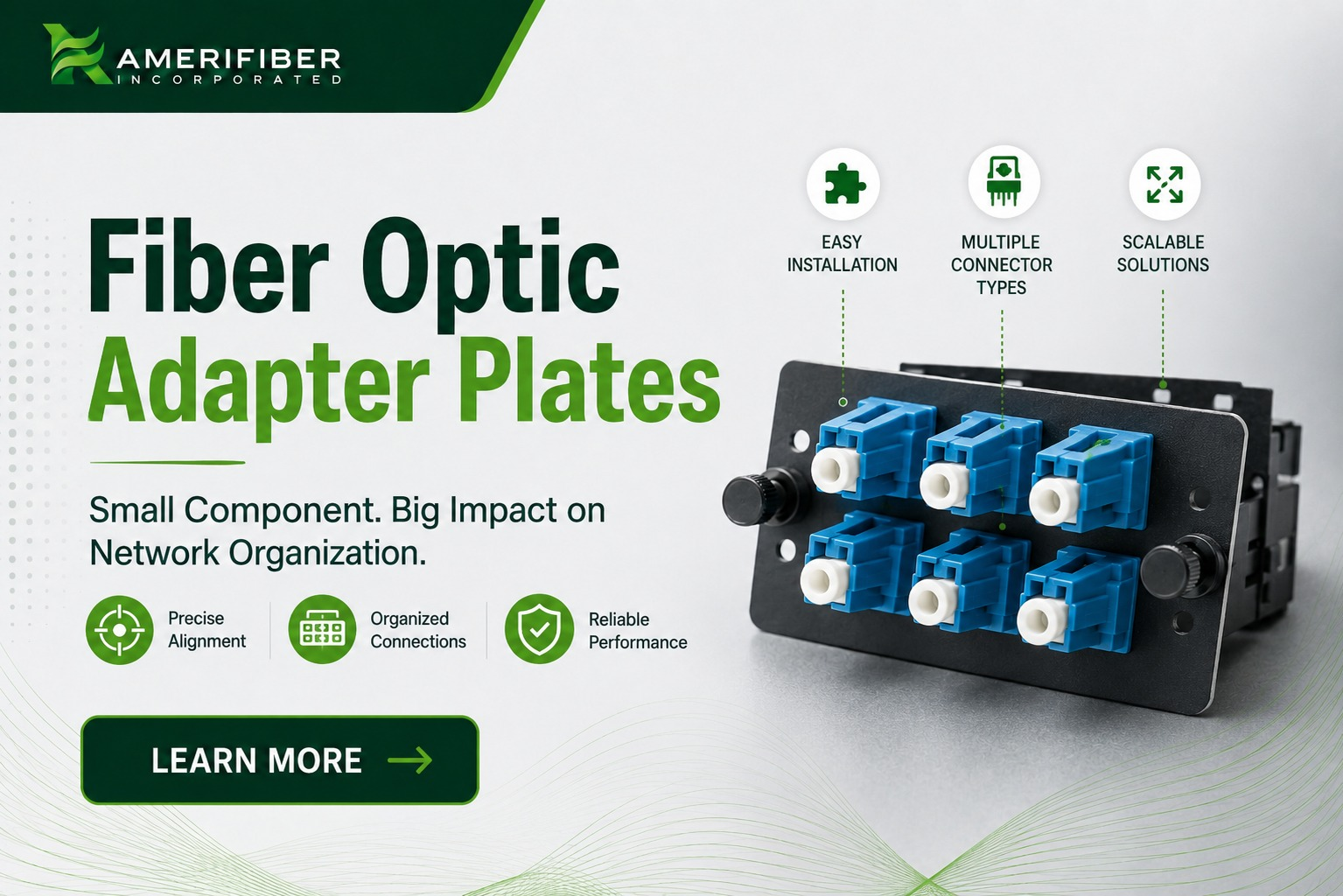 Fiber Optic Adapter Plates
